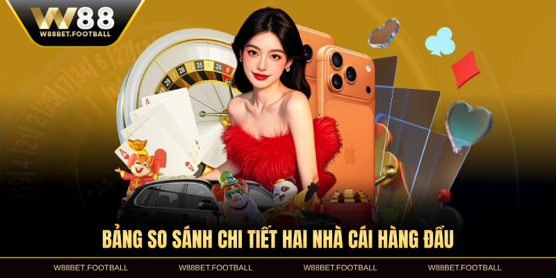 Bảng so sánh chi tiết hai nhà cái hàng đầu