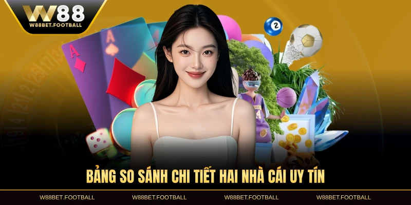 Bảng so sánh chi tiết hai nhà cái uy tín