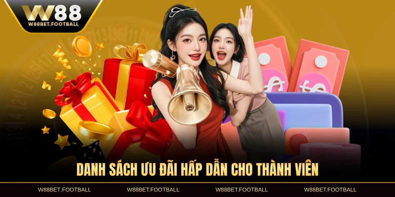 Danh sách ưu đãi hấp dẫn cho thành viên