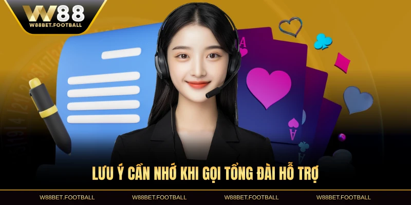 Lưu ý cần nhớ khi gọi tổng đài hỗ trợ