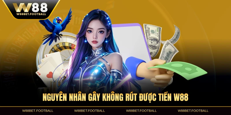 Nguyên nhân gây không rút được tiền W88 thường gặp