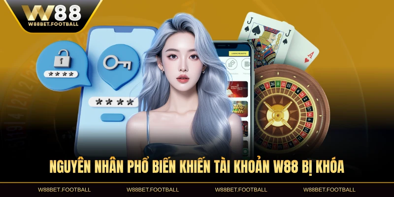 Nguyên nhân phổ biến khiến tài khoản W88 bị khóa