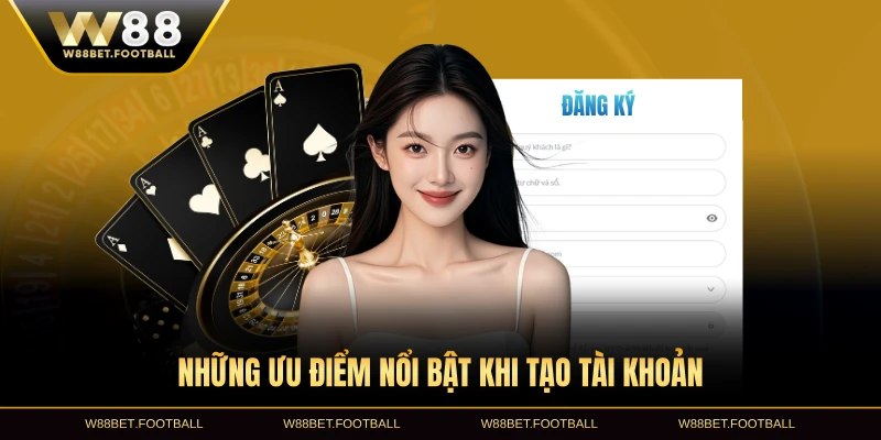 Những ưu điểm nổi bật khi tạo tài khoản