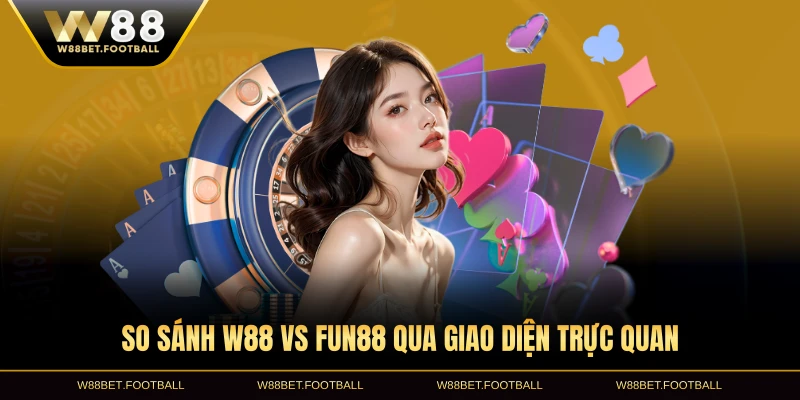 So sánh W88 vs FUN88 qua giao diện trực quan